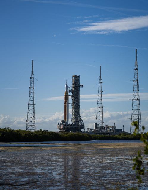 NASA's SLS Rocket and Orion Spacecraft Rollout to Launch Pad 39B